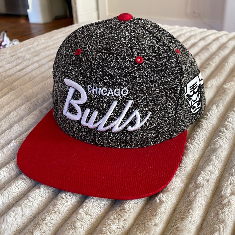 Mitchell & Ness Chicago Bulls Adjustable Snapback Hat - One Size Fits Most